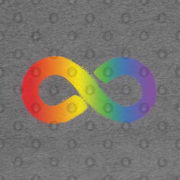 Rainbow Infinity Symbol | Autism Pride Sticker | Neurodiversity by BlueWaveTshirts